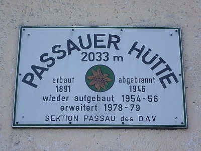 Passauer H�tte 2033m