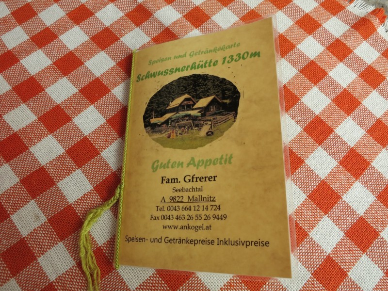 Schwussnerh�tte 1338m