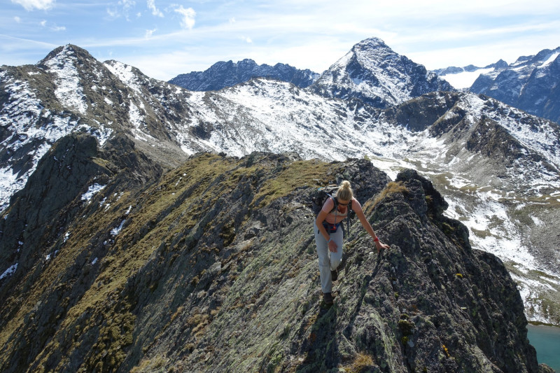 Alpengasthof Lsens - Hochgrafljoch - Hohe Rte - Gallwieser Mittergrat - Roter Kogel - Zirmweg - Alpengasthof Lsens