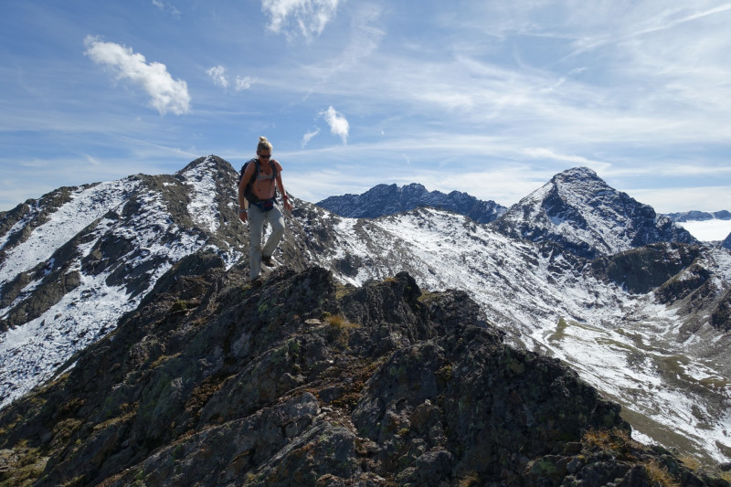 Alpengasthof Lsens - Hochgrafljoch - Hohe Rte - Gallwieser Mittergrat - Roter Kogel - Zirmweg - Alpengasthof Lsens