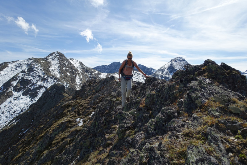 Alpengasthof Lsens - Hochgrafljoch - Hohe Rte - Gallwieser Mittergrat - Roter Kogel - Zirmweg - Alpengasthof Lsens