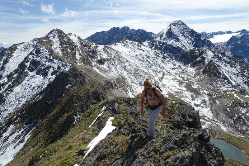 Alpengasthof Lsens - Hochgrafljoch - Hohe Rte - Gallwieser Mittergrat - Roter Kogel - Zirmweg - Alpengasthof Lsens