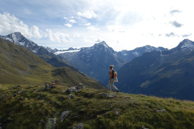 Alpengasthof Lsens - Hochgrafljoch - Hohe Rte - Gallwieser Mittergrat - Roter Kogel - Zirmweg - Alpengasthof Lsens