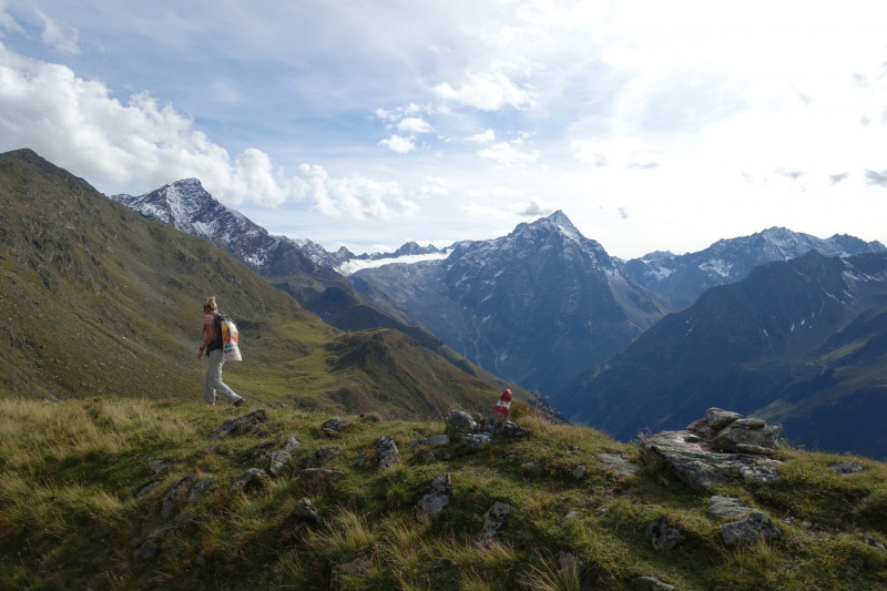 Alpengasthof Lsens - Hochgrafljoch - Hohe Rte - Gallwieser Mittergrat - Roter Kogel - Zirmweg - Alpengasthof Lsens