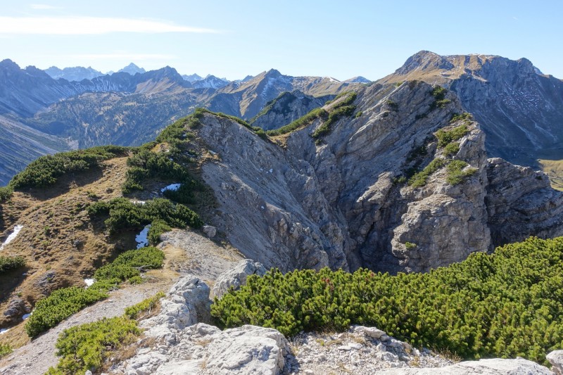 Lochgehrenkopf - Lochgehrenspitze - Sulzspitze - Strindschartenkopf - Litnisschrofen - Krinnenspitze - Nesselwngle