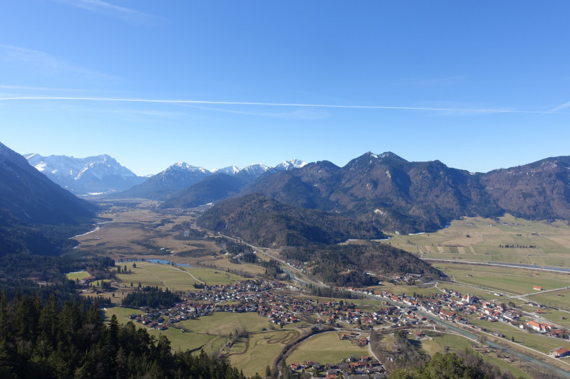 Eschenlohe - Heldenkreuz - Osterfeuerspitze - Hirschlaine