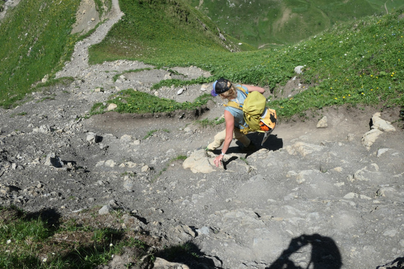 Fiderepasshtte - Mindelheimer Klettersteig - Kemptner Kopf - Kemptner Scharte - Innere Kuhgehrenalpe