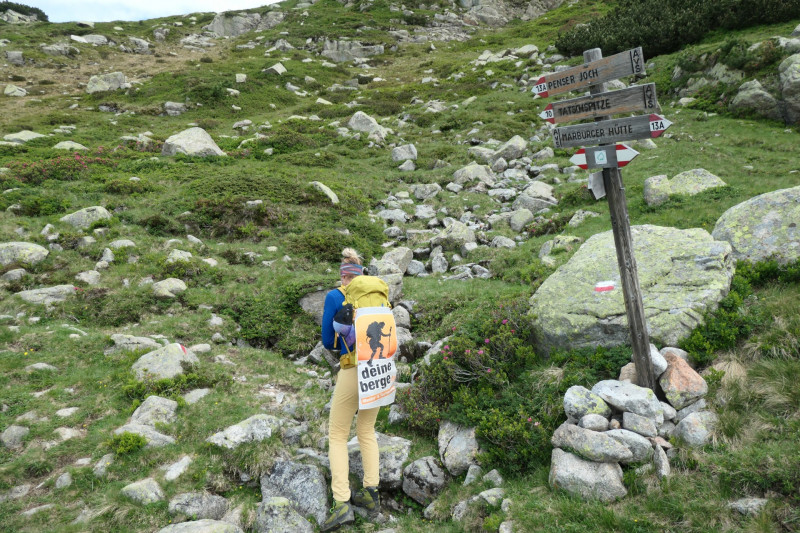 Flaggerschartenhtte - Tagewaldhorn - Distelsee - Niedereck - Penser Joch