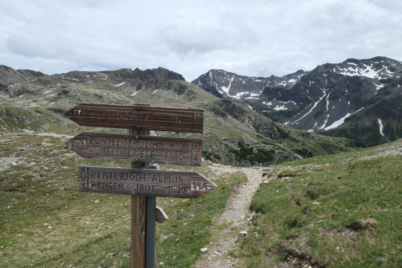 Flaggerschartenhtte - Tagewaldhorn - Distelsee - Niedereck - Penser Joch