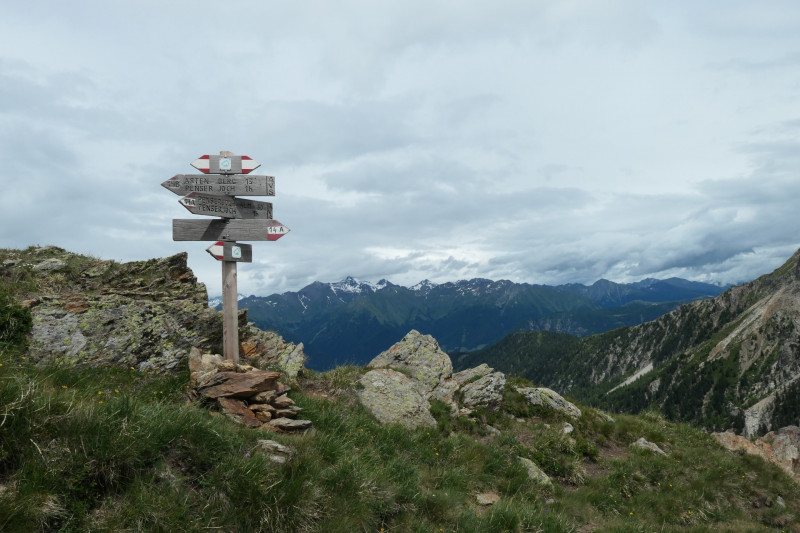 Flaggerschartenhtte - Tagewaldhorn - Distelsee - Niedereck - Penser Joch
