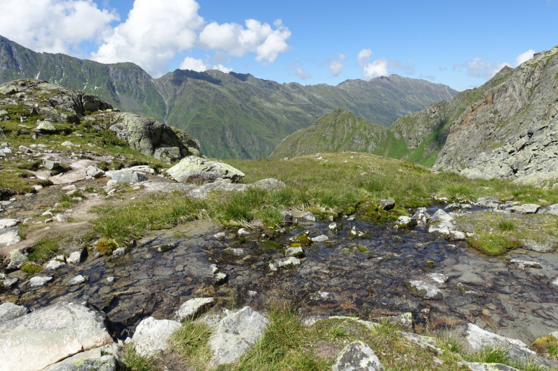 Franz-Senn-Hütte - Rinnenspitze - Schimmennieder - Basslerjoch - Neue Regensburger Hütte