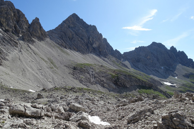 Hermann-von-Barth-Hütte - Schafscharte - Großer Krottenkopf - Kemptner Hütte
