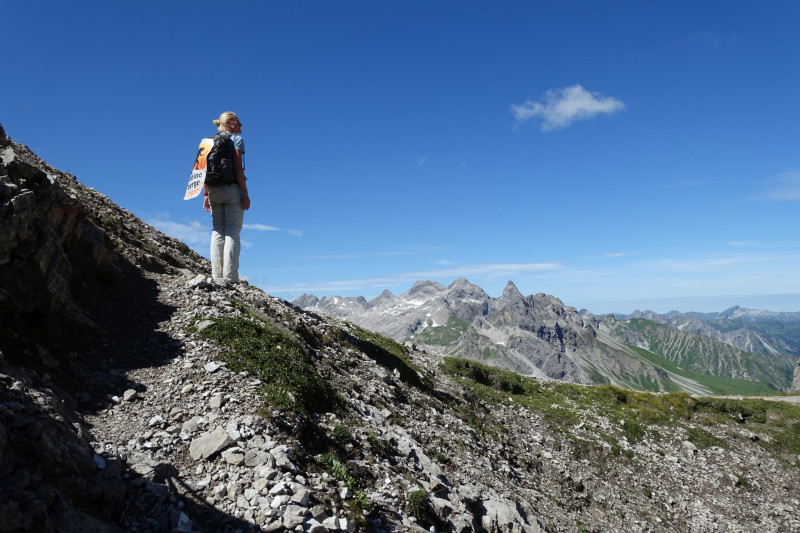 Hermann-von-Barth-Hütte - Schafscharte - Großer Krottenkopf - Kemptner Hütte