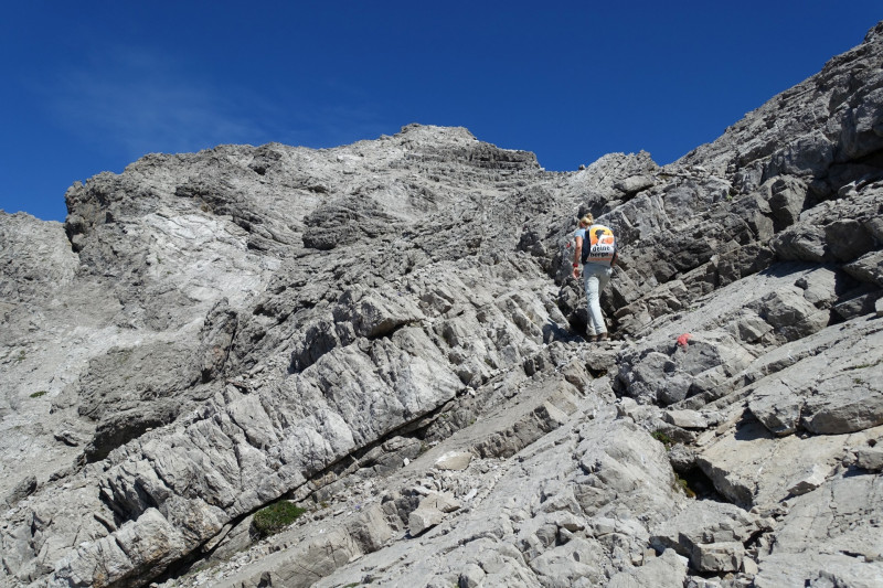 Hermann-von-Barth-Hütte - Schafscharte - Großer Krottenkopf - Kemptner Hütte