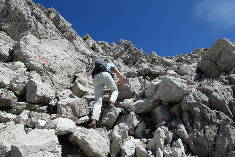 Hermann-von-Barth-Hütte - Schafscharte - Großer Krottenkopf - Kemptner Hütte