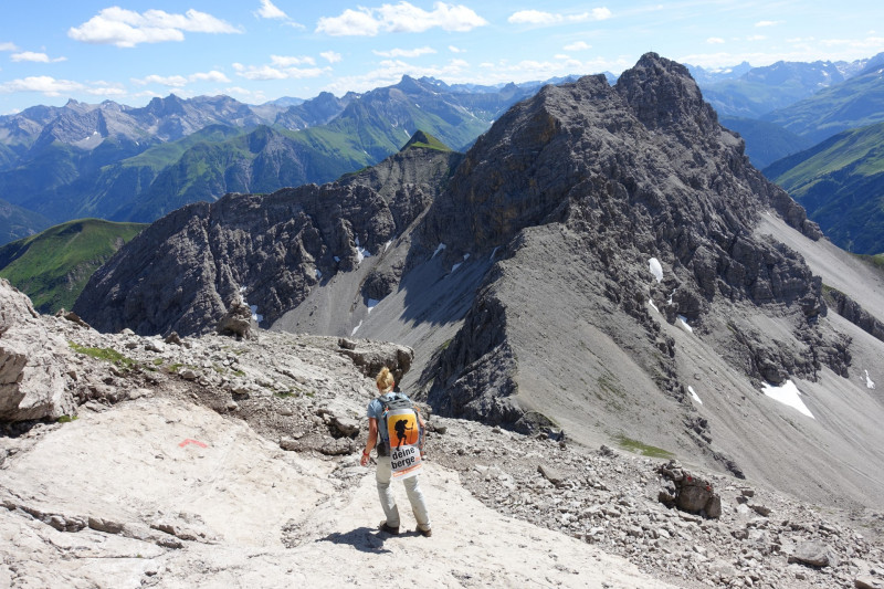 Hermann-von-Barth-Hütte - Schafscharte - Großer Krottenkopf - Kemptner Hütte
