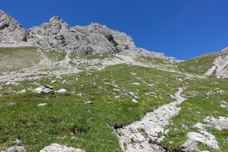 Hermann-von-Barth-Hütte - Schafscharte - Großer Krottenkopf - Kemptner Hütte