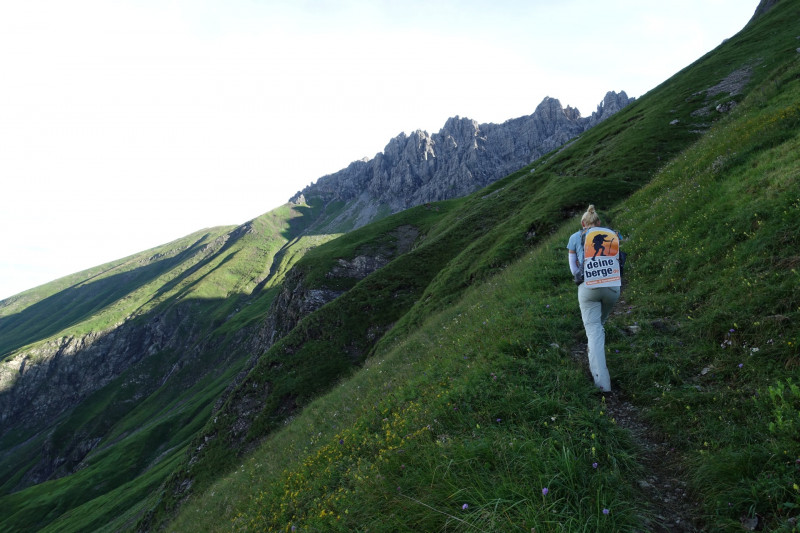 Kemptner Hütte - Düsseldorfer Weg - Marchscharte - Hermann-von-Barth-Hütte