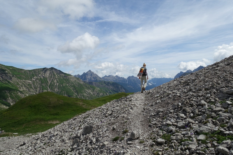Kemptner Hütte - Düsseldorfer Weg - Marchscharte - Hermann-von-Barth-Hütte