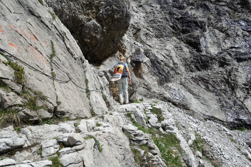 Kemptner Hütte - Düsseldorfer Weg - Marchscharte - Hermann-von-Barth-Hütte