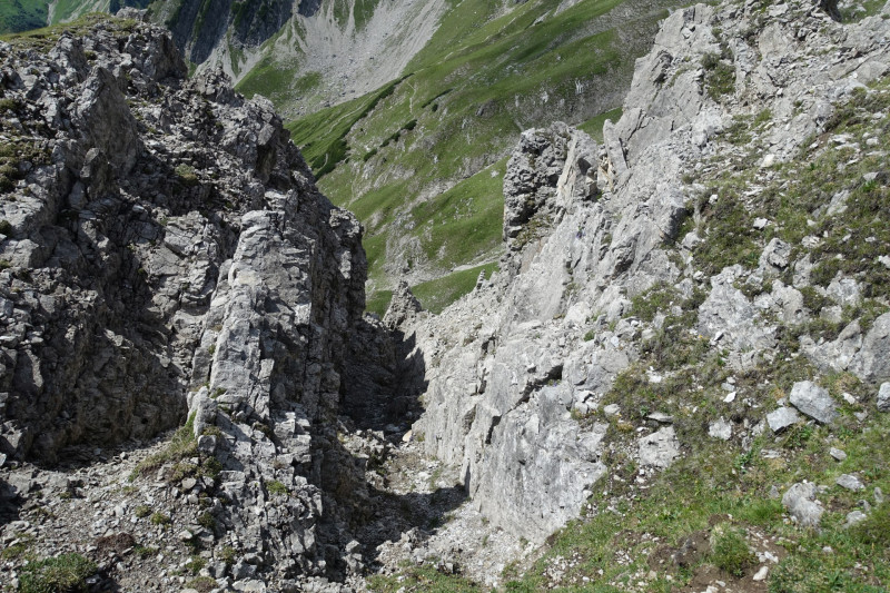 Kemptner Hütte - Düsseldorfer Weg - Marchscharte - Hermann-von-Barth-Hütte