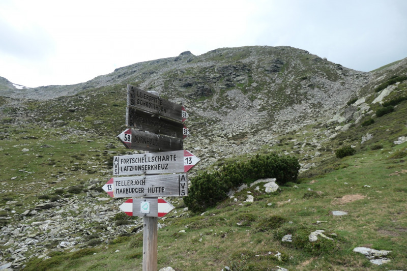 Latzfonser Kreuz - Lorenzispitz - Gaishorn - Schrotthorn - Leierspitz - Tellerjoch - Flaggerschartenhtte