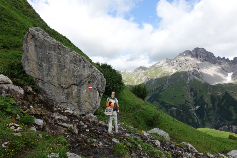Leutkircher Hütte - Fallersteißkopf - Erlach Alp - Erlijoch - Stuttgarter Hütte