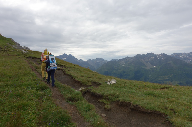 Leutkircher Hütte - Schindlekopf - Kaiserjochhaus - Flarschjoch - Ansbacher Hütte