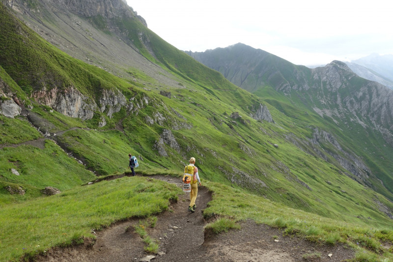 Leutkircher Hütte - Schindlekopf - Kaiserjochhaus - Flarschjoch - Ansbacher Hütte