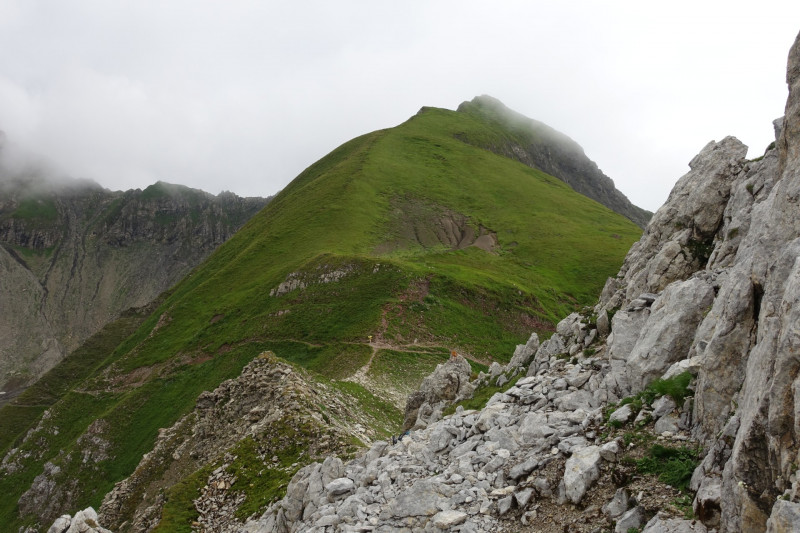 Leutkircher Hütte - Schindlekopf - Kaiserjochhaus - Flarschjoch - Ansbacher Hütte