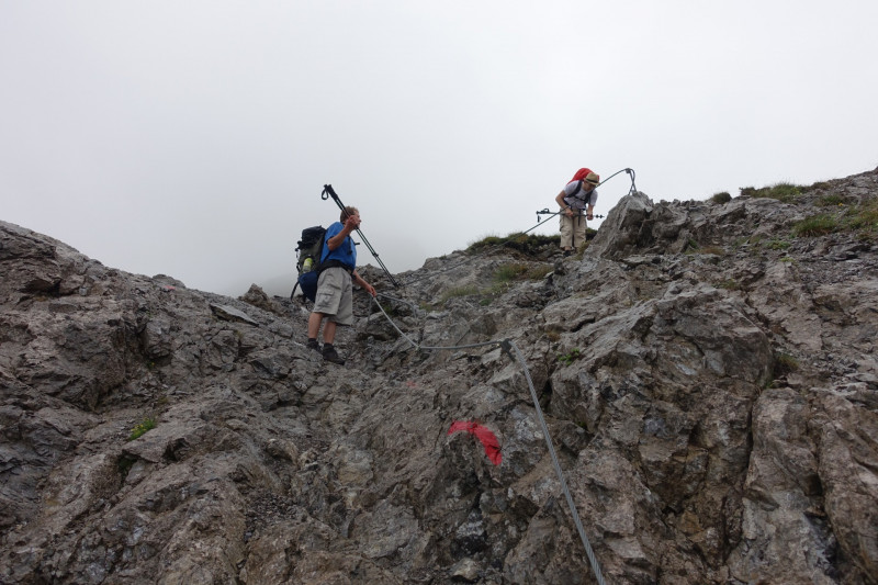 Leutkircher Hütte - Schindlekopf - Kaiserjochhaus - Flarschjoch - Ansbacher Hütte