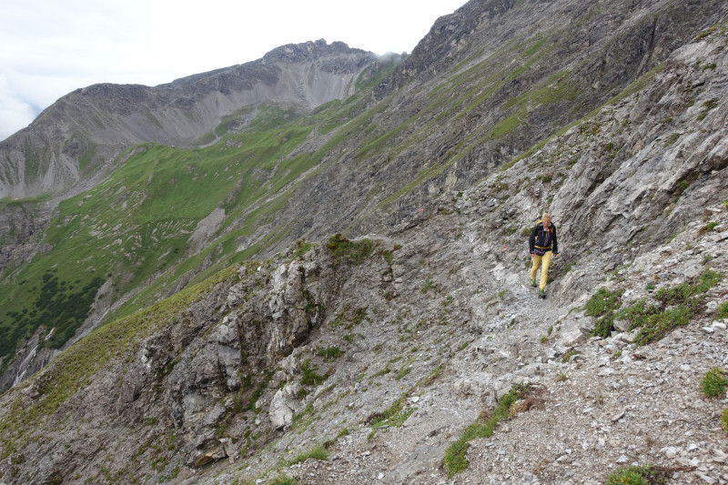 Leutkircher Hütte - Schindlekopf - Kaiserjochhaus - Flarschjoch - Ansbacher Hütte