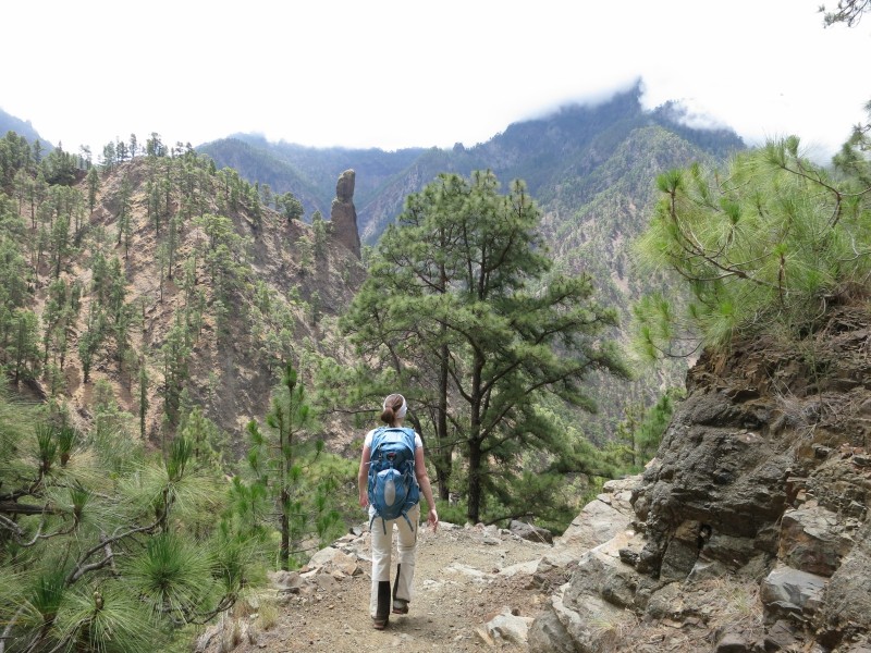 Los Brecitos durch die Caldera de Taburiente