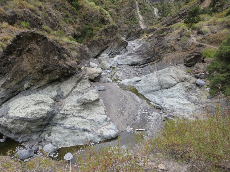 Los Brecitos durch die Caldera de Taburiente