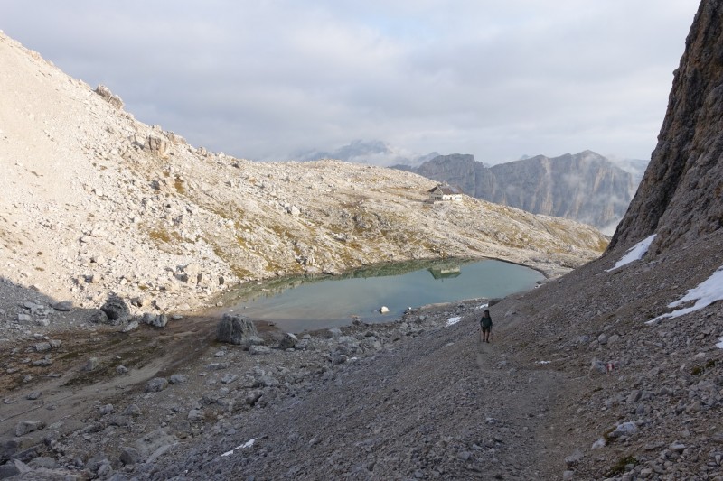 Pisciadùhütte - Cima Piscadu - L Antersass - Rifugio Boè - Piz Boè - Piza de Lech Dlace - Franz-Kostner-Hütte