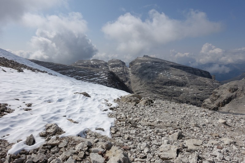 Pisciadùhütte - Cima Piscadu - L Antersass - Rifugio Boè - Piz Boè - Piza de Lech Dlace - Franz-Kostner-Hütte