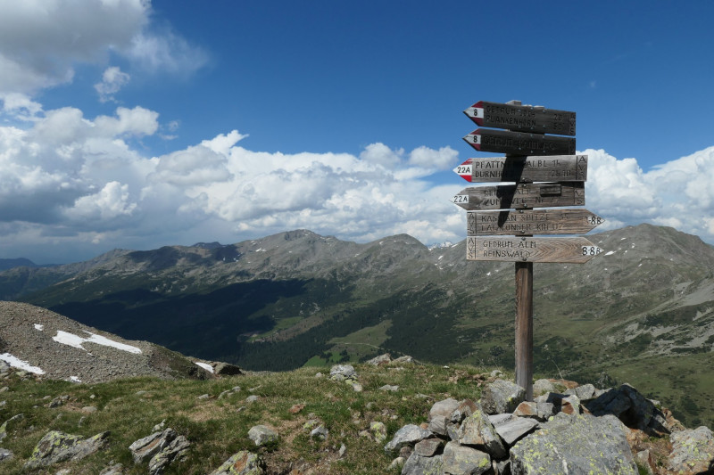 Stöfflhütte - Getrumalm - Sattele - Morgenrast - Plankenhorn - Gedrumspitz - Kassianspitze - Latzfonser Kreuz