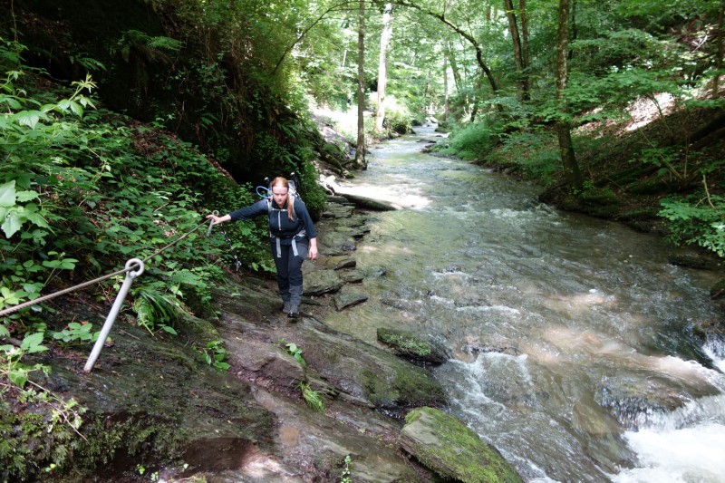 Traumschleife Ehrbachklamm mit Rauschenburg Ruine